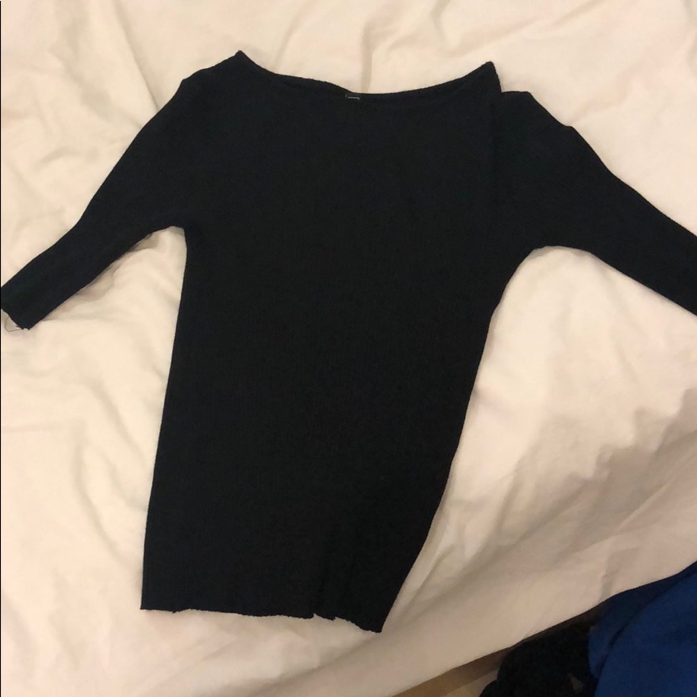 Black half long sleeve shirt (work shirt)